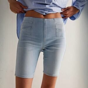 NEW Size Small Free People We The Free Trixie Pull-On High Rise Bermuda Shorts